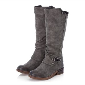 Rieker Fabrizia 52 Gray tall Boots 8.5 (40Eu)